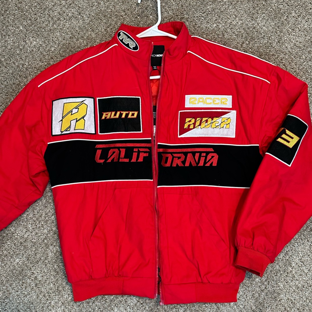 Racing Style Red Jacket